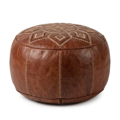 Leder-Pouf Produktbild