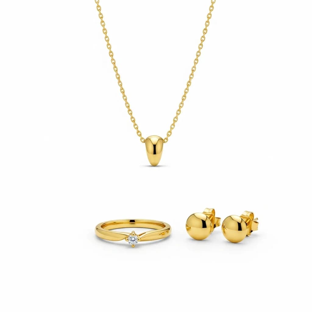 Goldschmuck als Produktbeispiel für Schmuck und Accessoires