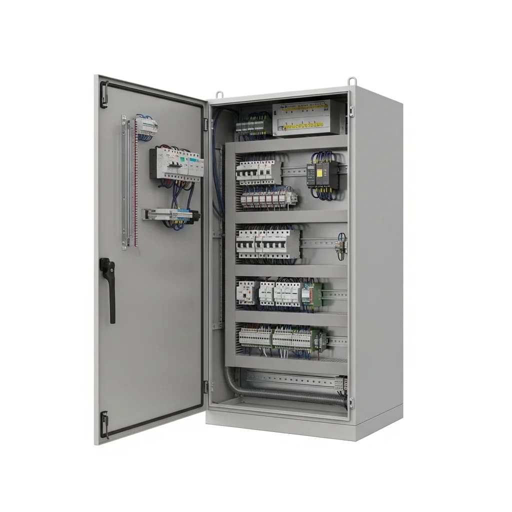Bestückter Schaltschrank mit HS-Code 853710