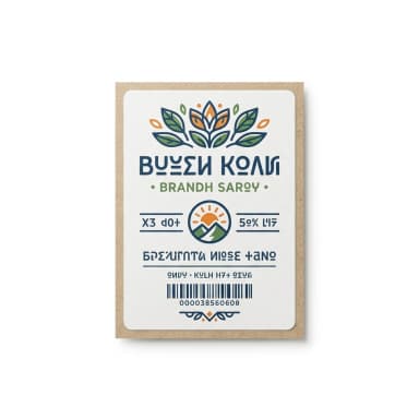 Bedrucktes Etikett Produktbild