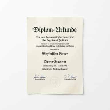Diplom Produktbild