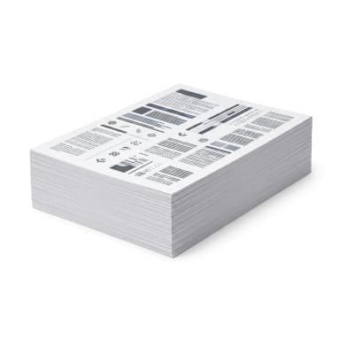 Bedrucktes Papier Produktbild