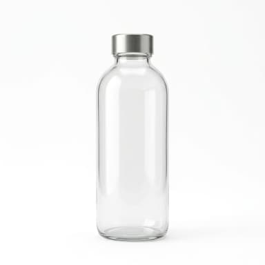 Glas-Wasserflasche Produktbild