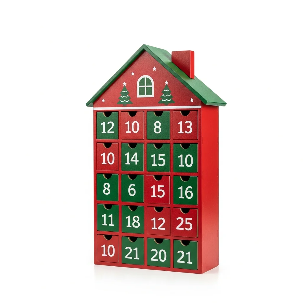 Holz-Adventskalender mit 24 Türchen – Zolltarifnummer 9505.10.90.00.0
