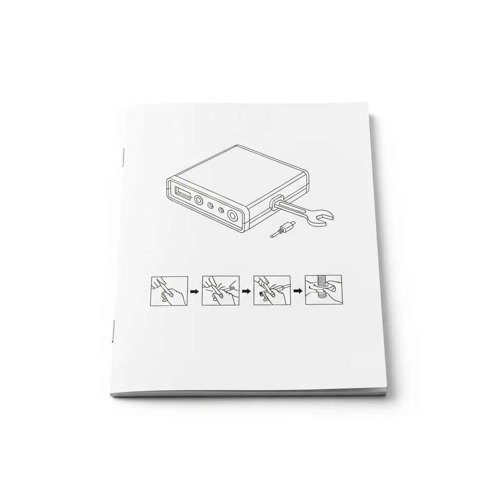 Gedruckte Bedienungsanleitung als geheftete Broschüre – Zolltarifnummer 4901.99.00.00.9