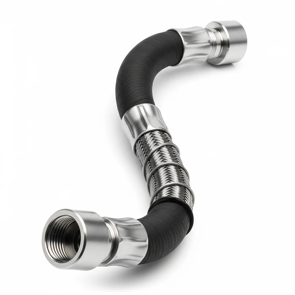 Industrieller Hydraulikschlauch mit Metallarmaturen – Zolltarifnummer 4009.22.00.90.0