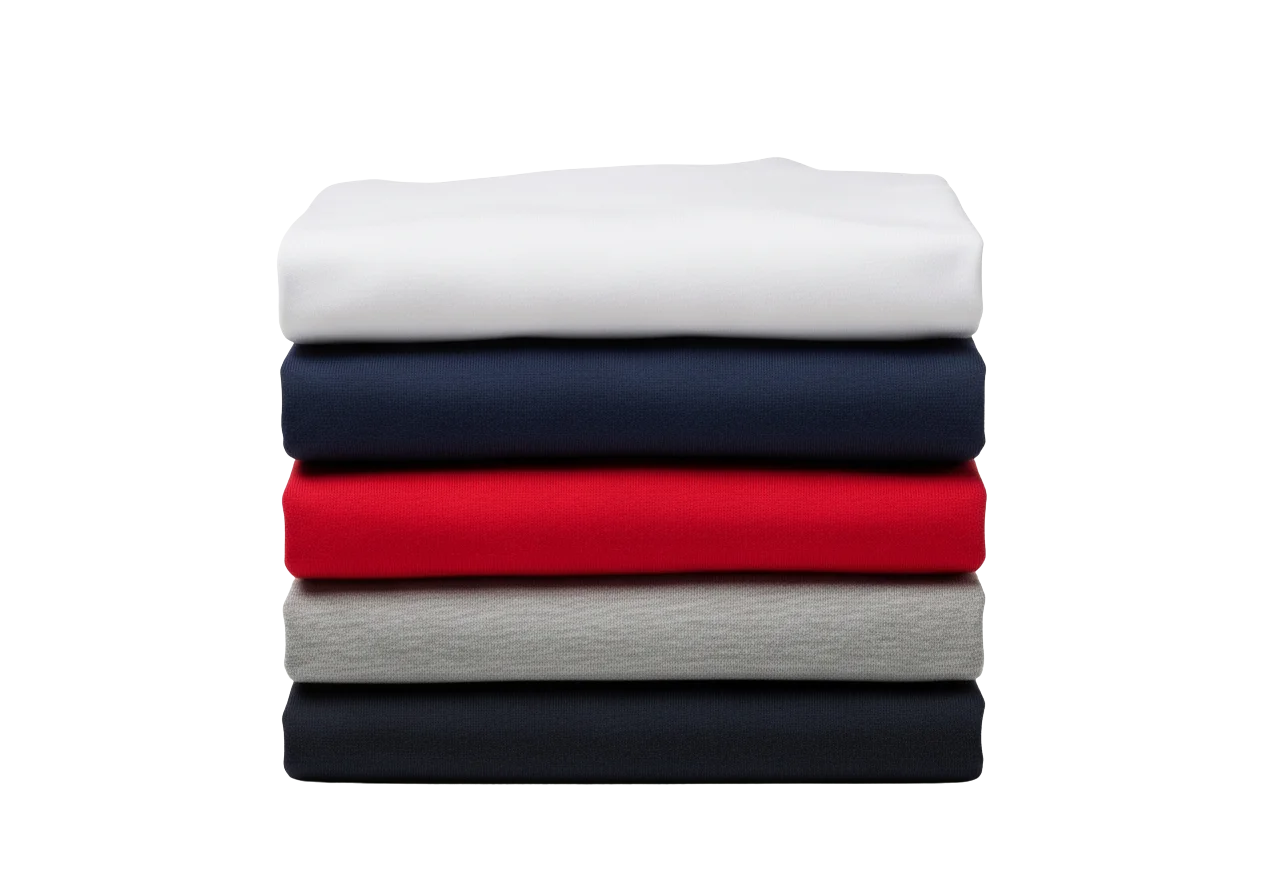 Gestapelte Baumwoll-T-Shirts – Beispiel für Import aus China mit 12 % Zoll