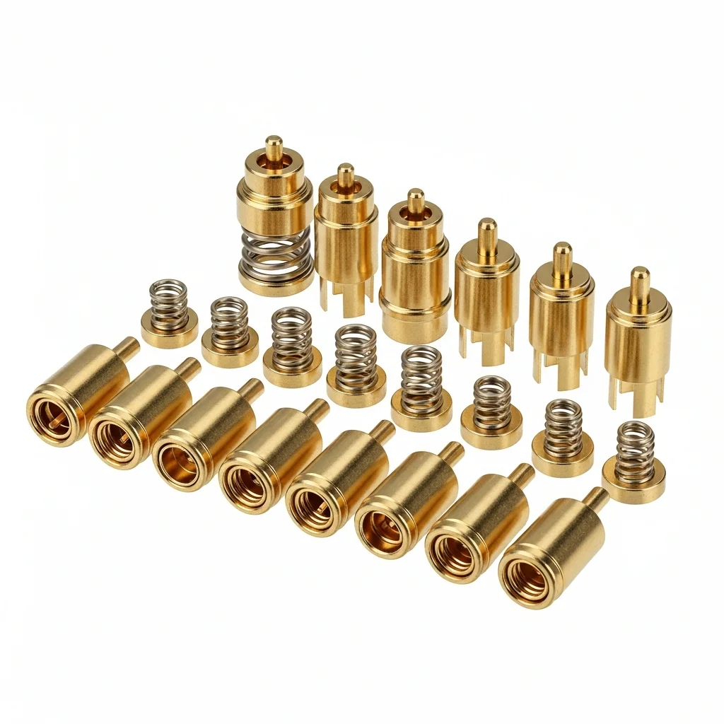 Vergoldete Pogo Pins (Federkontaktstifte) – Zolltarifnummer 8536.90.95.00.0