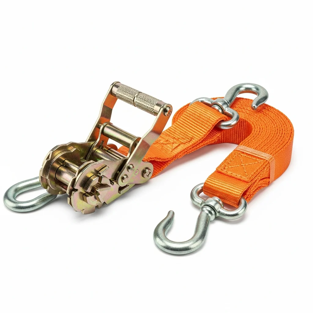 Spanngurt mit Ratsche und Haken – Zolltarifnummer 6307.90.98.99.0