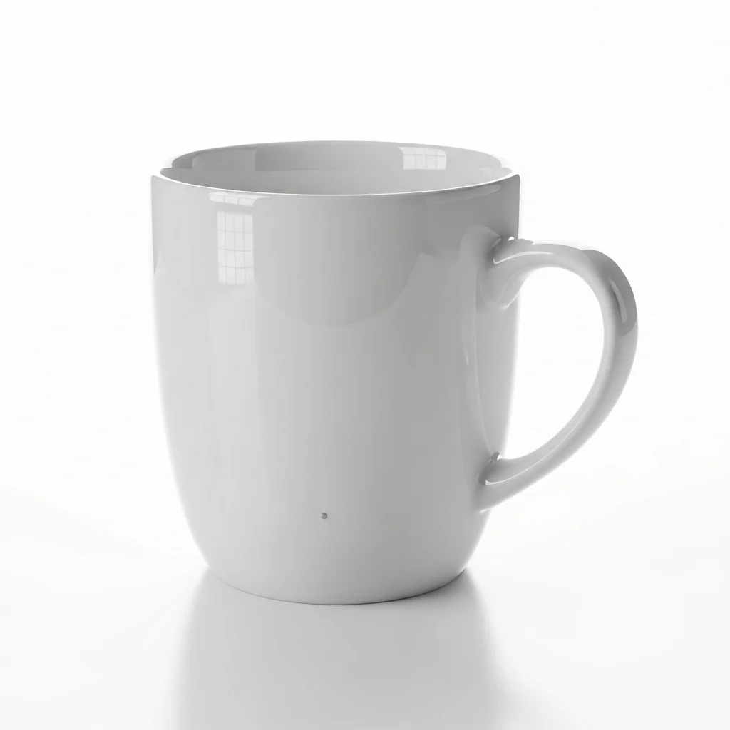 Weiße Porzellantasse – Zolltarifnummer 6911.10.00.90.0