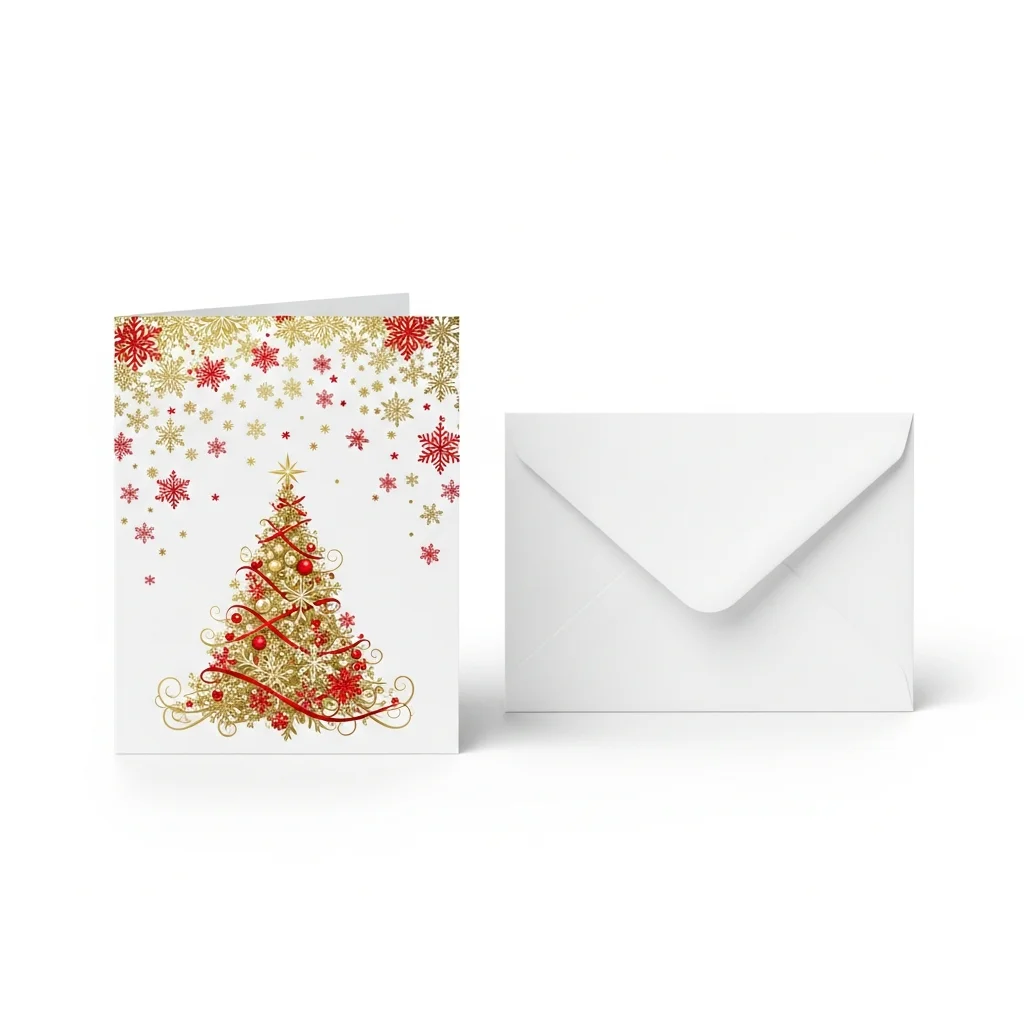 Weihnachtskarte mit Umschlag – Zolltarifnummer 4909.00.00.00.0